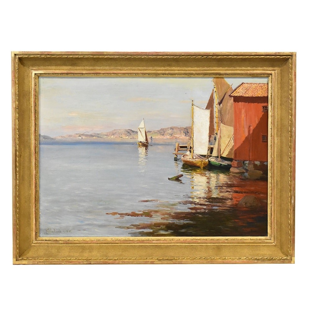 QM611 1 antique oil painting marine art seascape painting XIX.jpg